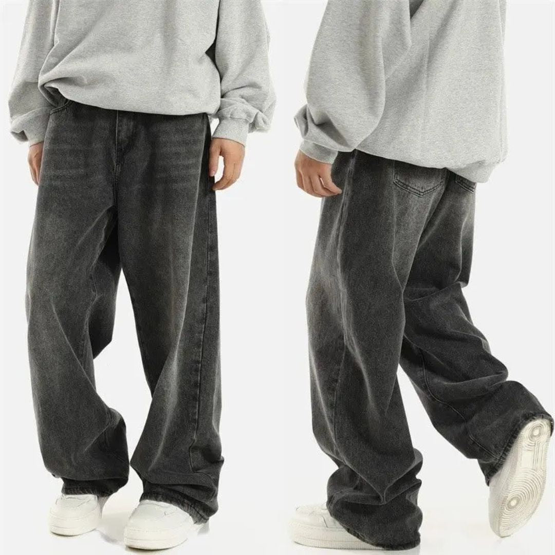 Osmar | Wide Leg Vintage Black Jeans 0