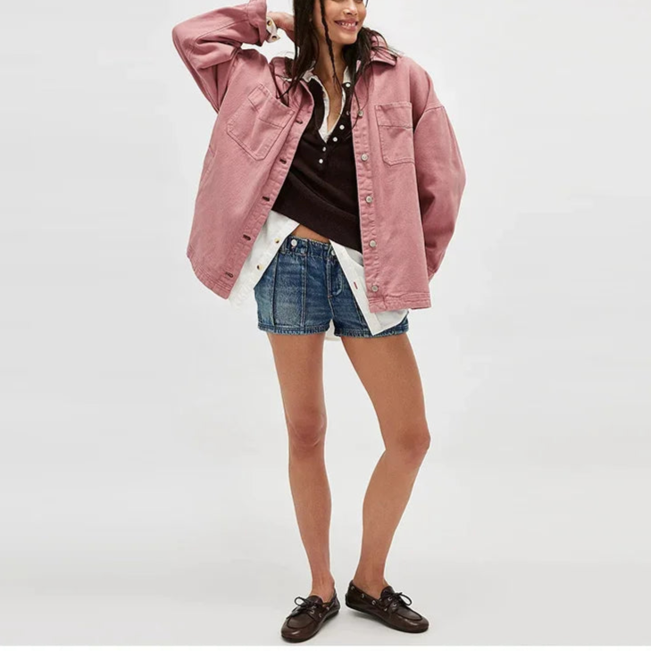 Oversized Denim Jacket For Women | Jastin 2