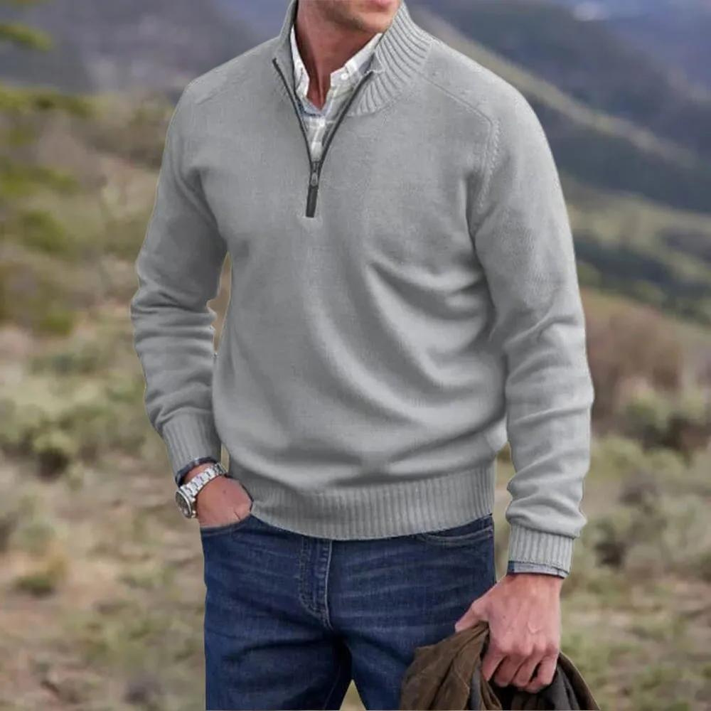 Pavin | Men's Knitted Half Zip Pullover Sweater 1