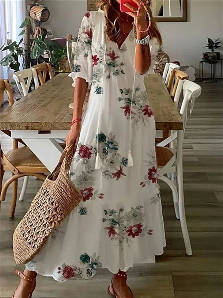 Riley - Floral Maxi Dress 0