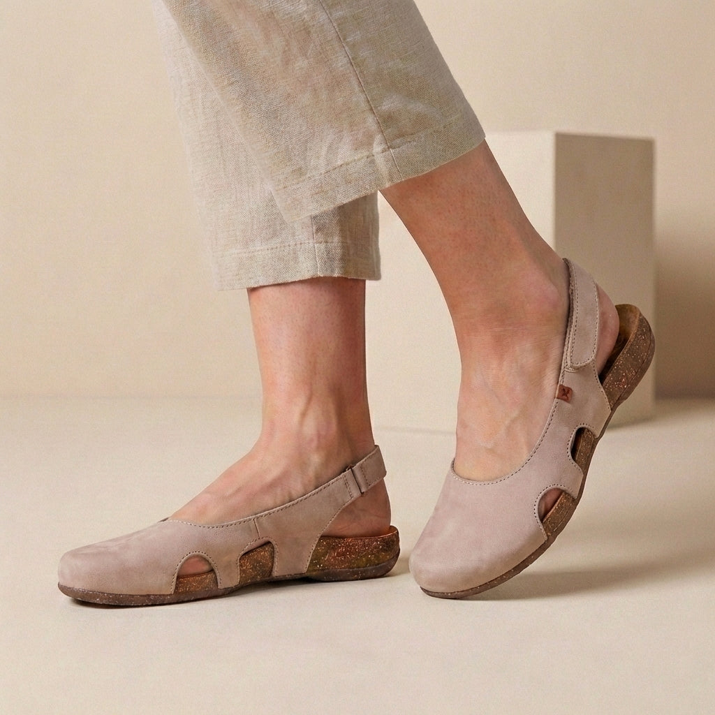 Sablea | Refined Slingback Sandals With Side Cutouts 1