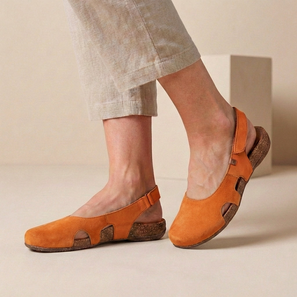 Sablea | Refined Slingback Sandals With Side Cutouts 3