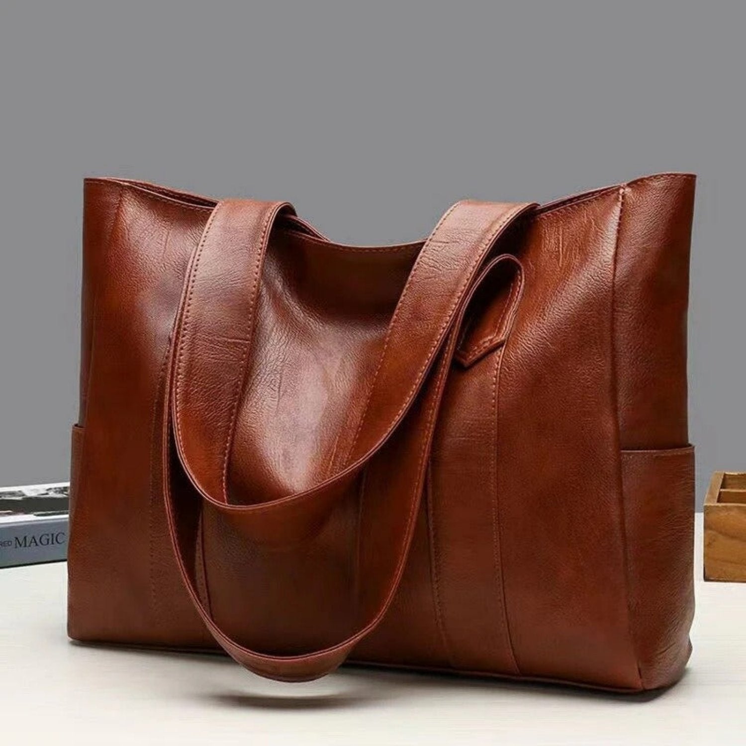 Spacious Bag with Side Pockets for Women | Ashley