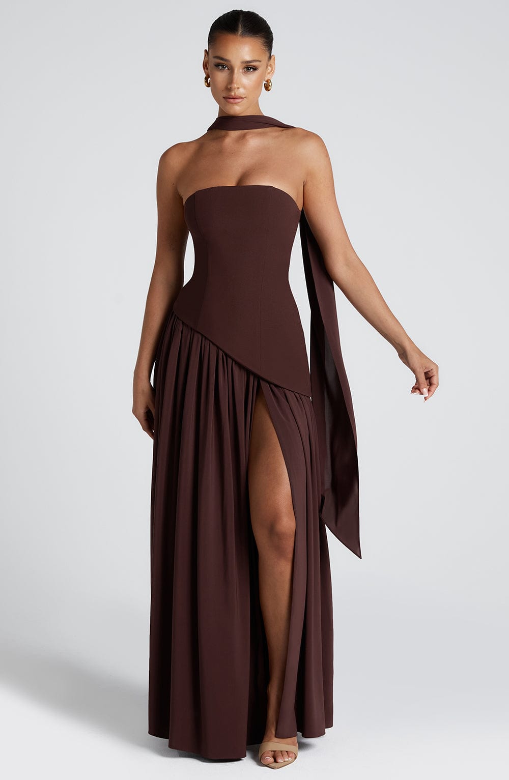 Strapless Maxi Dress Elegant Design For Women | Lirena 5