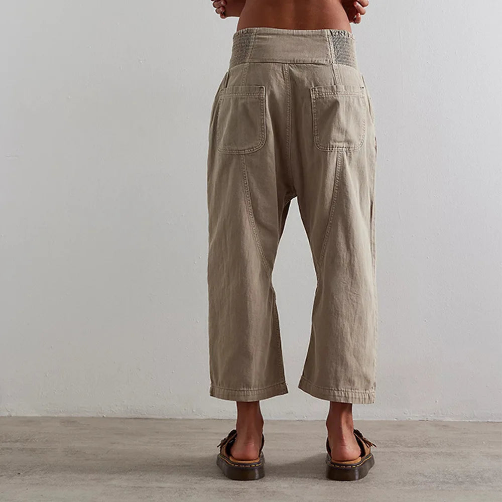 Curved Seam Harem Denim Jeans for Women | Naya