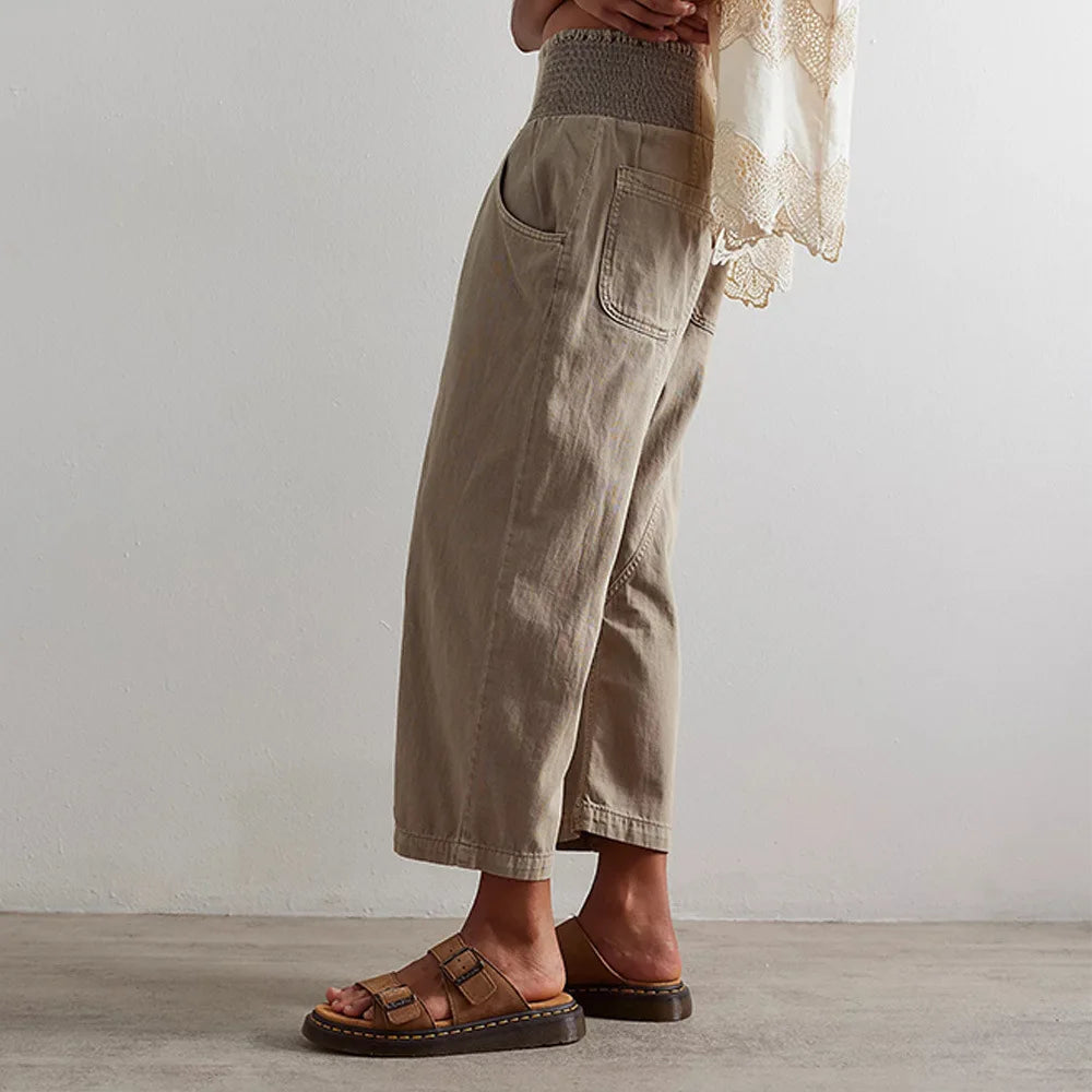 Curved Seam Harem Denim Jeans for Women | Naya