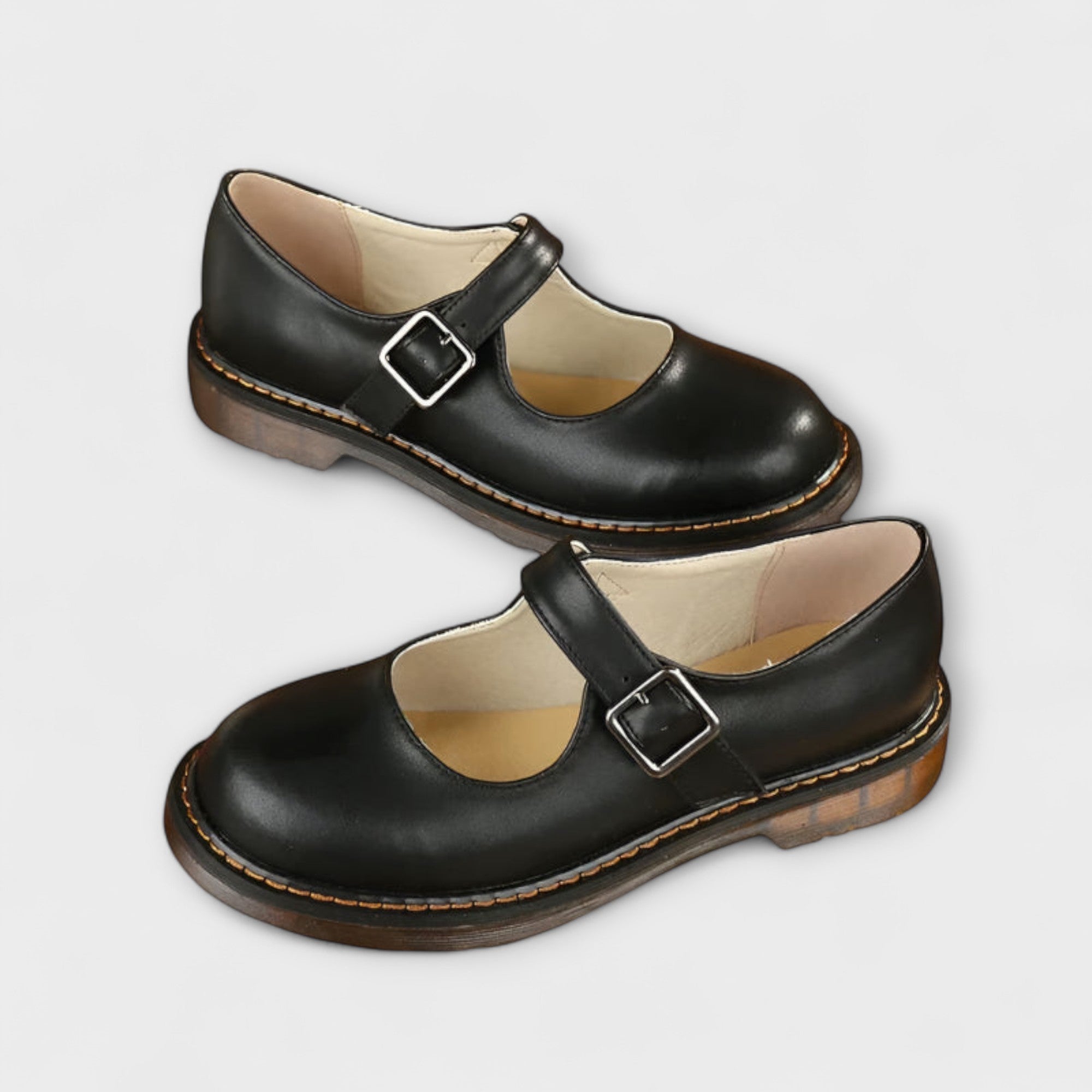 Trelina | Classic Black Mary Jane Shoes 3