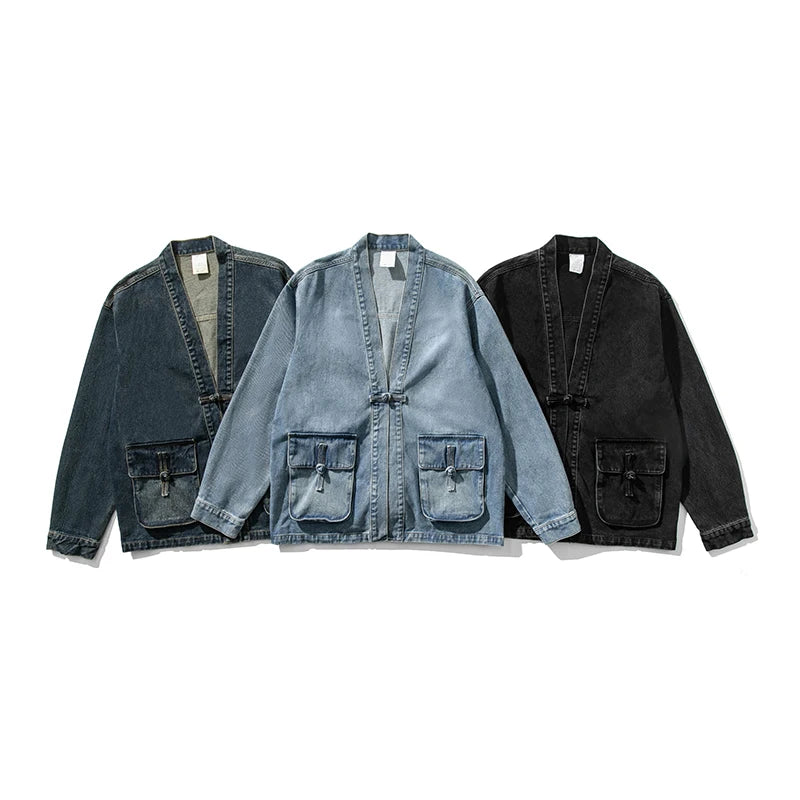 Vinta | Vintage Wash Denim Kimonos For Women 5