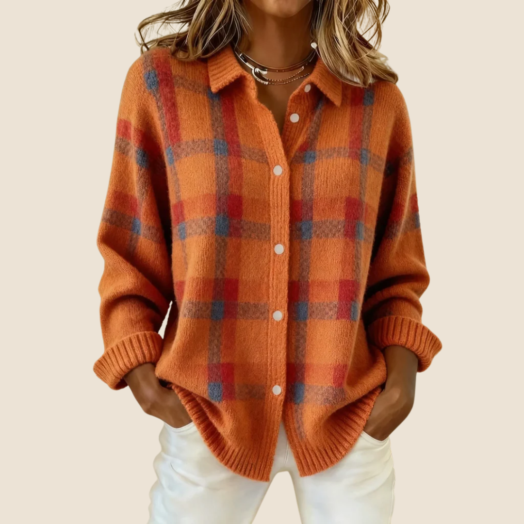 Virelle | Soft Knit Retro Check Sweater 0