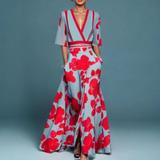Viviana – Elegant Floral Wrap Dress