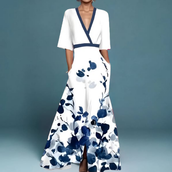 Viviana – Elegant Floral Wrap Dress