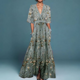 Viviana – Elegant Floral Wrap Dress