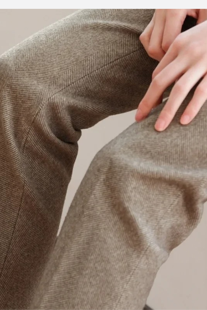 Wool Straight-Leg Trousers for Women | Zariah
