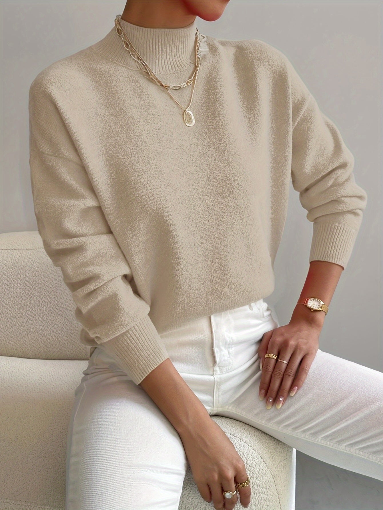 Zelara | Elegant Turtleneck Jumper 4