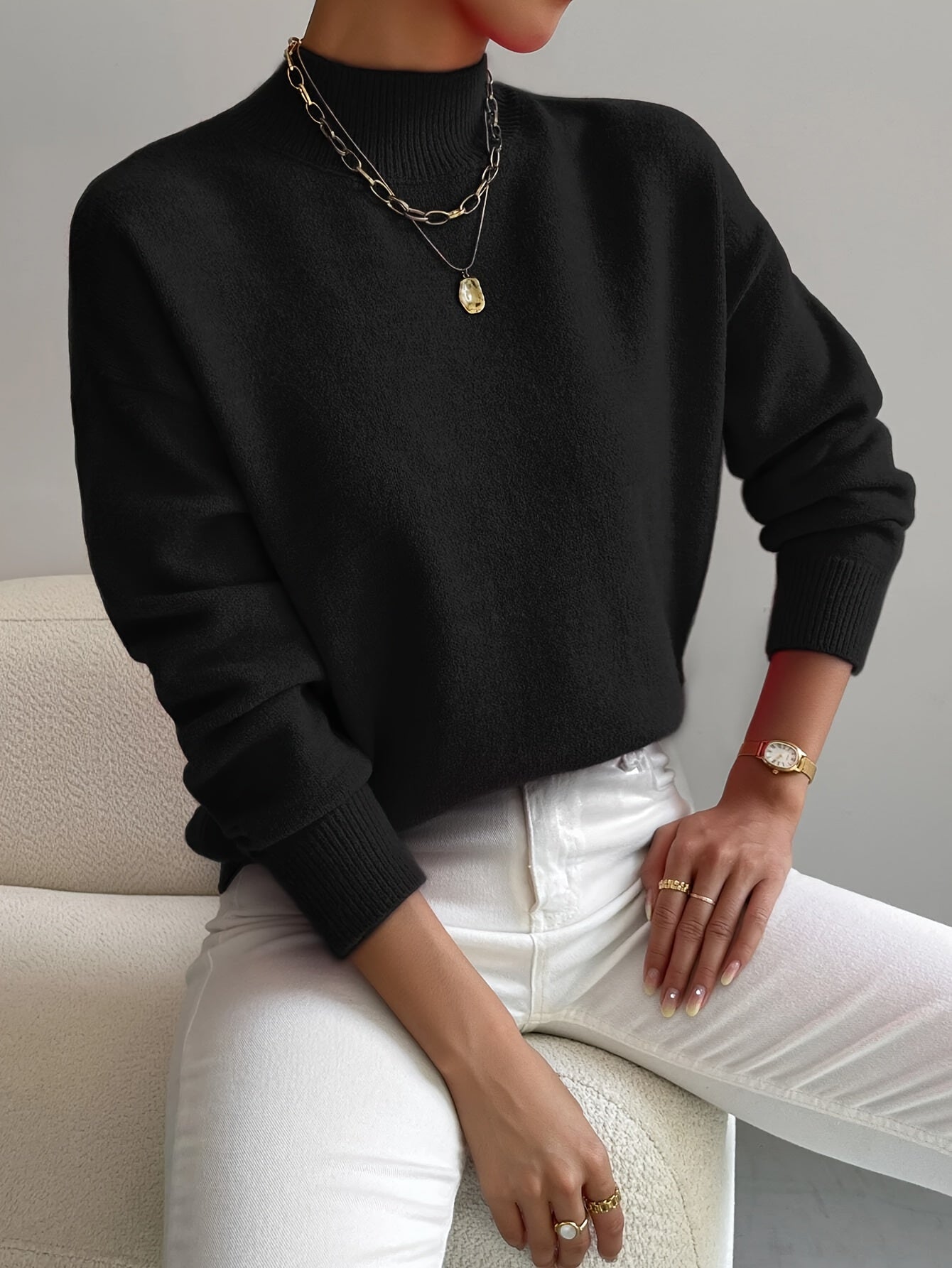 Zelara | Elegant Turtleneck Jumper 5