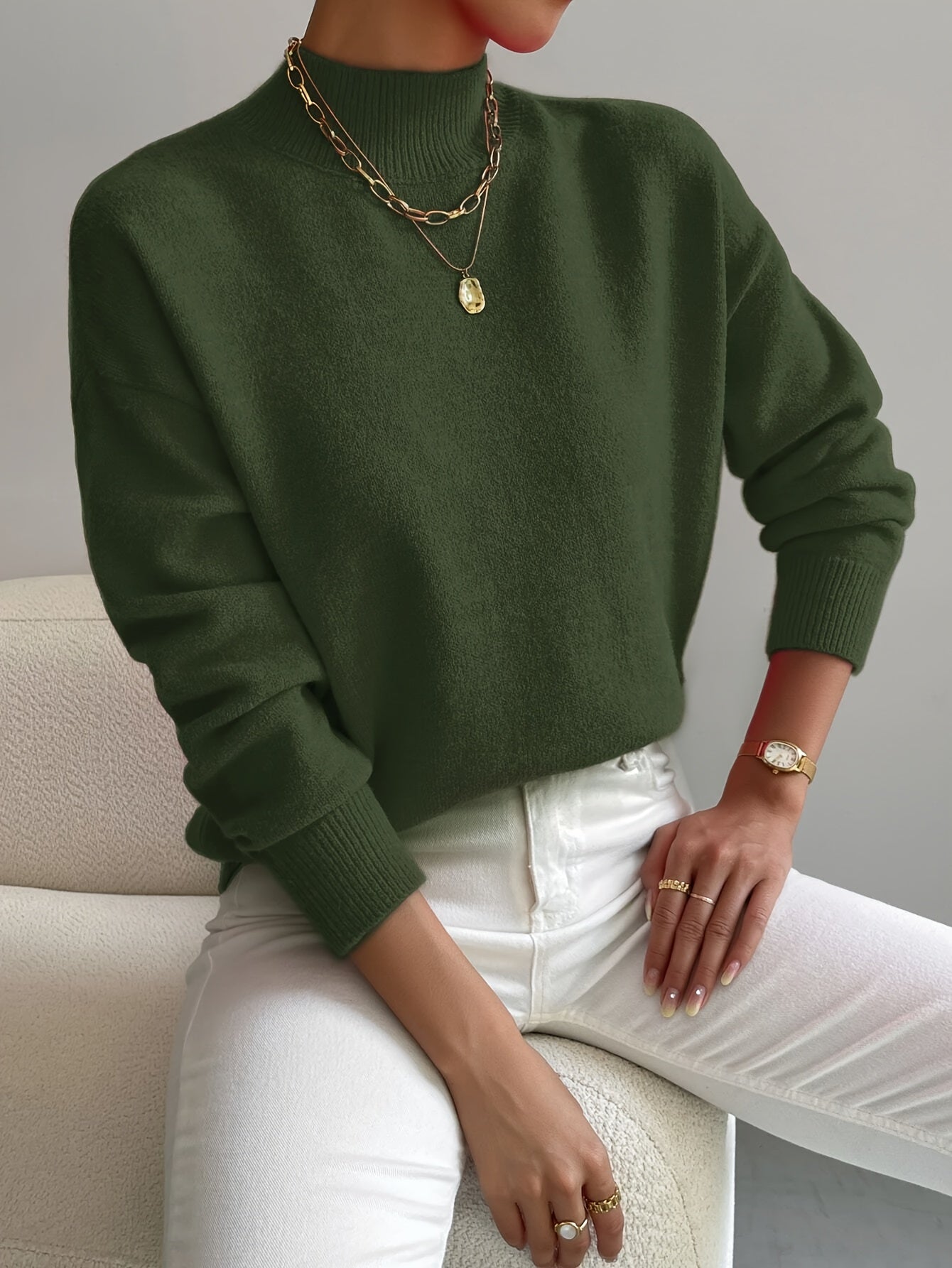 Zelara | Elegant Turtleneck Jumper 7