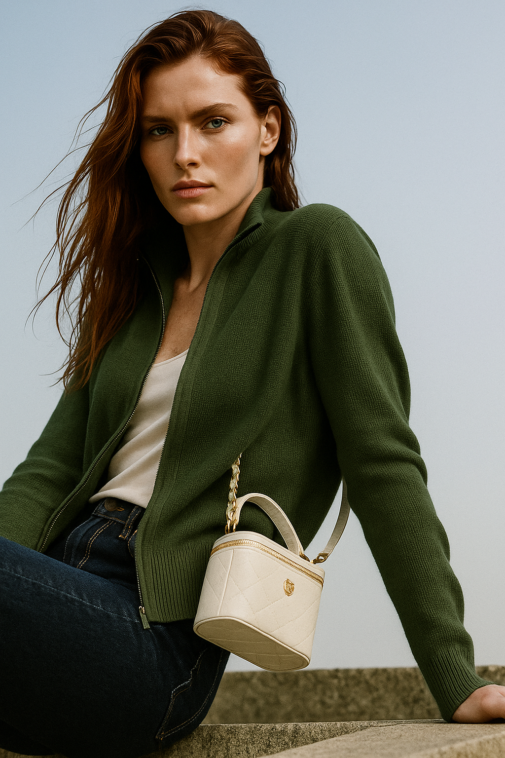 Zelara | Merino Wool Zip Cardigan 6