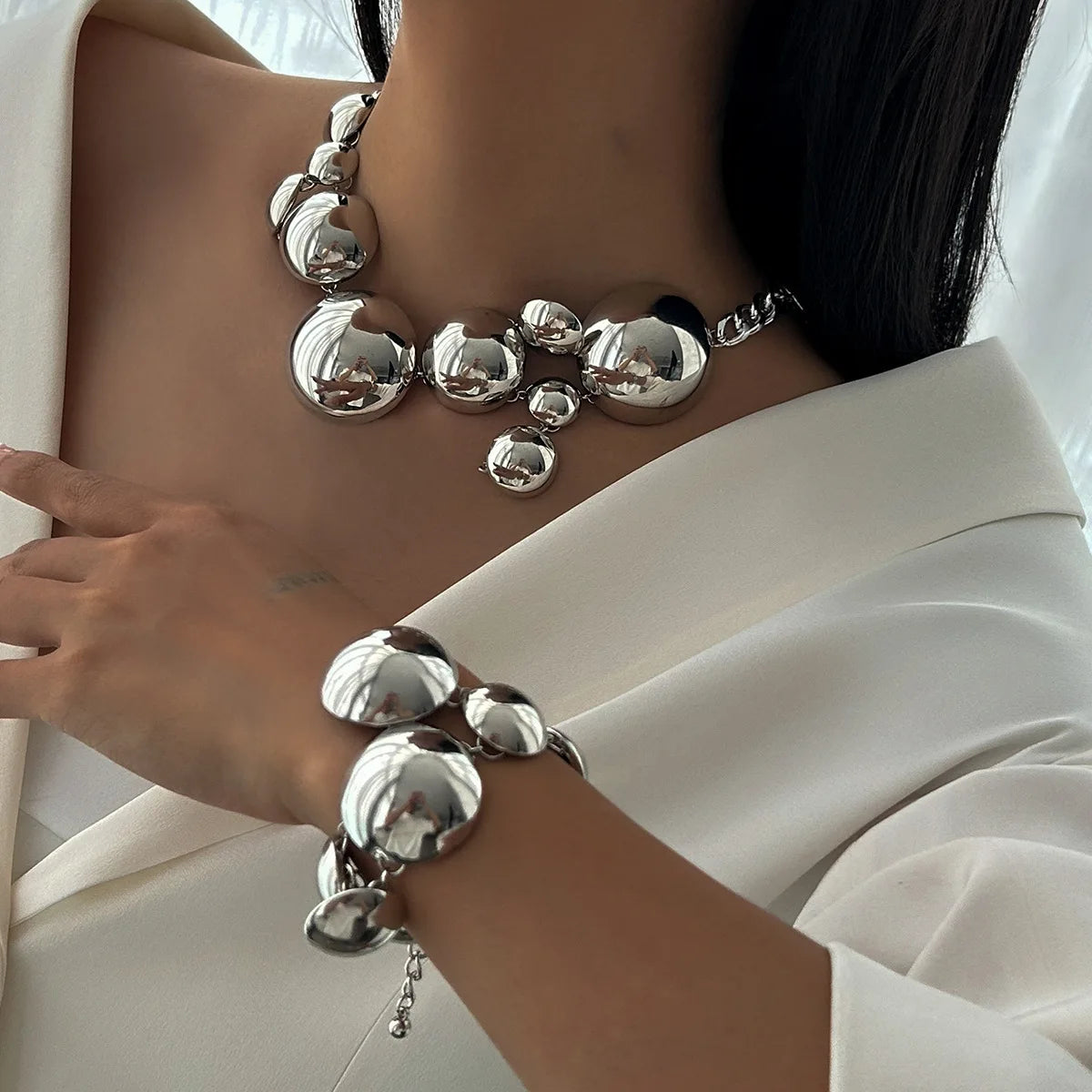 Zelara | Sculptural Orb Jewelry Set 5