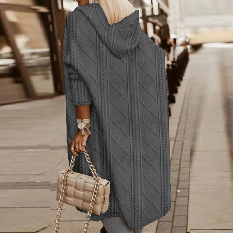 Zelara | Soft Knit Extended Length Cardigan 6