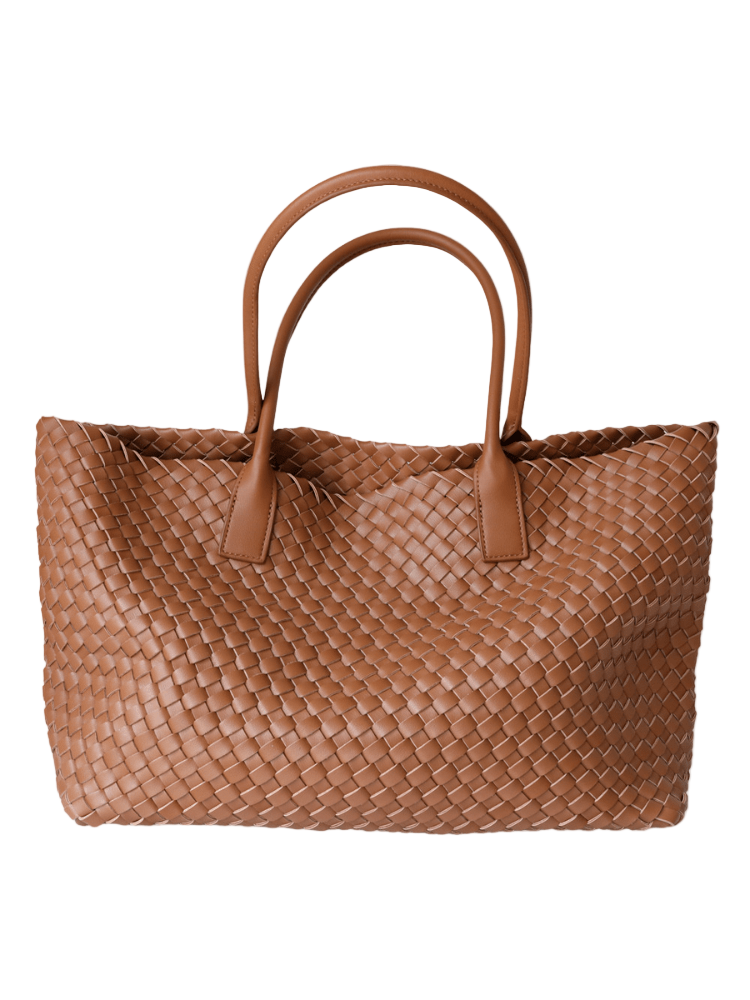 Zelari | Woven Leather Tote Bag 0