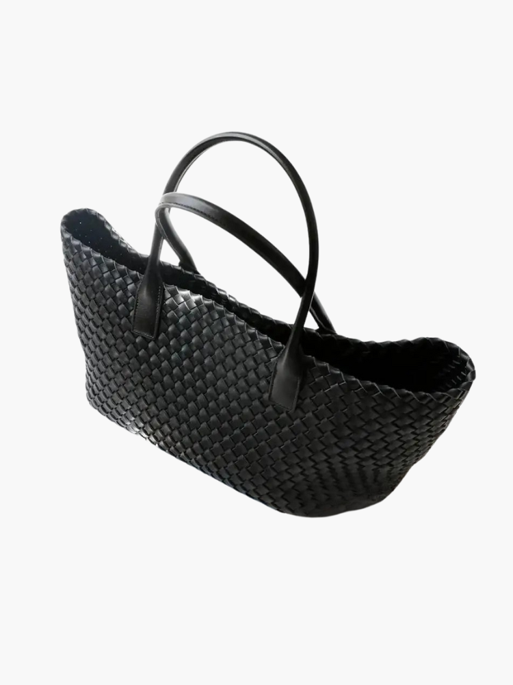 Zelari | Woven Leather Tote Bag 5